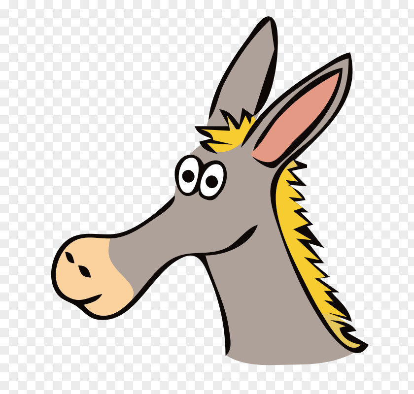 Free Donkey Clipart Mule Drawing Clip Art PNG