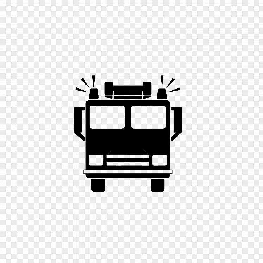 Lighted Fire Engines Car Engine Truck Silhouette Clip Art PNG