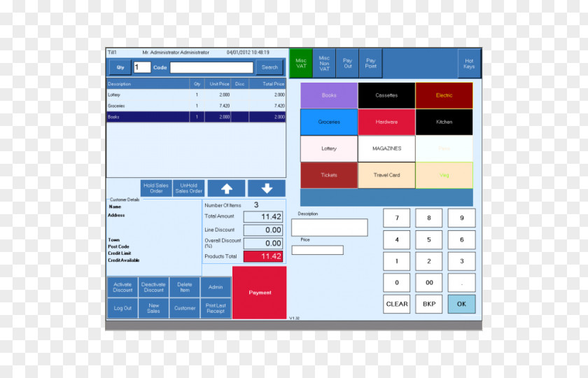 Point Of Sale Retail Software Computer Invoice Sales PNG