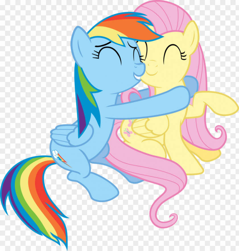 Shy Kiss Rainbow Dash Fluttershy Twilight Sparkle Pinkie Pie Pony PNG