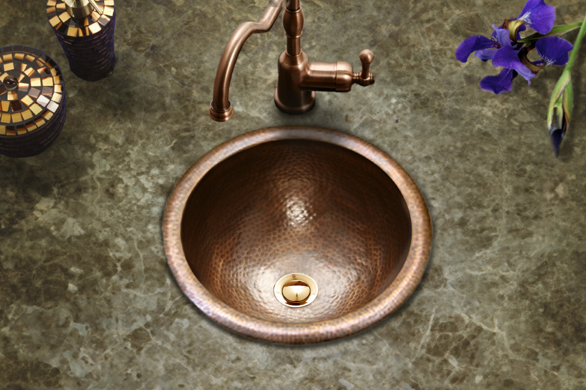 Sink Bathroom Copper Tap Stainless Steel PNG