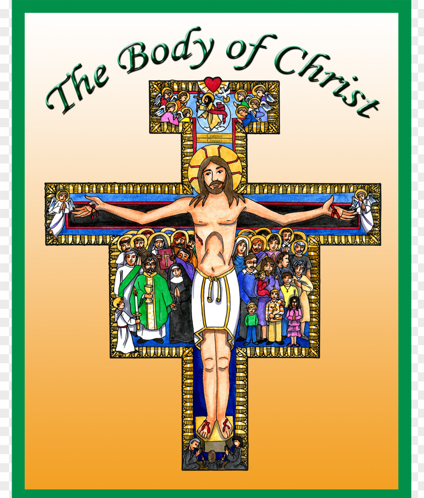 Body Of Christ Crucifix Graphic Design Christian Church PNG