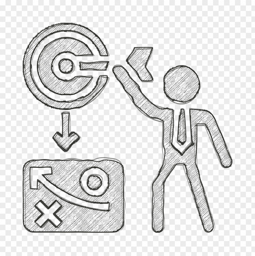 Business Strategy Icon Goal PNG