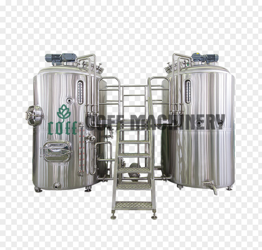 Coffé Transformer Cylinder Storage Tank Steel PNG