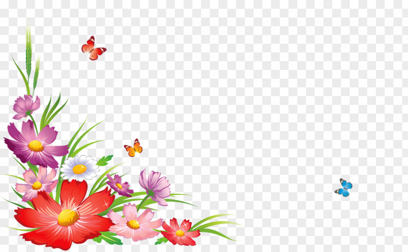 Corners Flowers Picture Frames Clip Art PNG