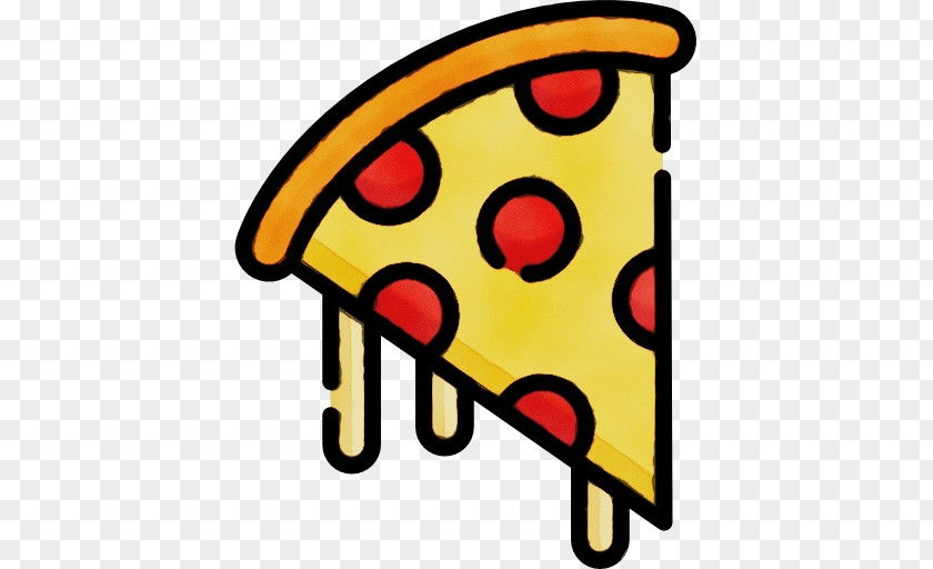 Icon Pizza Smiley Text Yellow PNG
