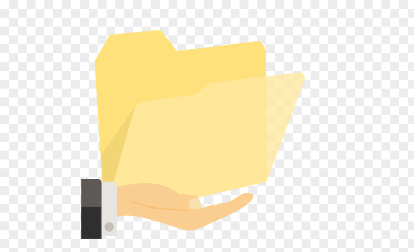 ModernXP 53 Folder Share Angle Material Yellow Hand PNG