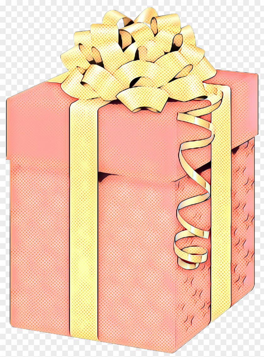 Peach Ribbon Pink Present Gift Wrapping Wedding Favors Box PNG