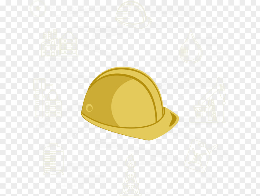 Vector Construction Helmet Hat Yellow PNG