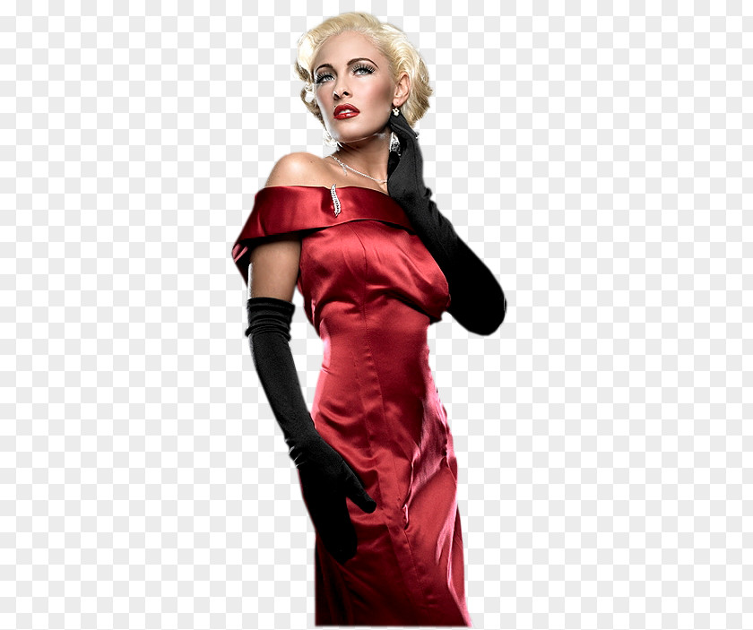 Dress Code Evening Gown Woman Red PNG