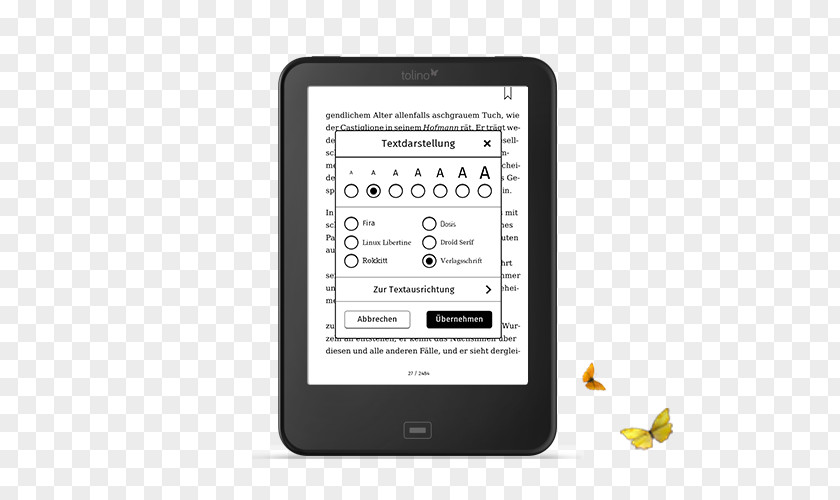 Pdf Verkleinern Comparison Of E-readers Tolino Vision 2 PNG