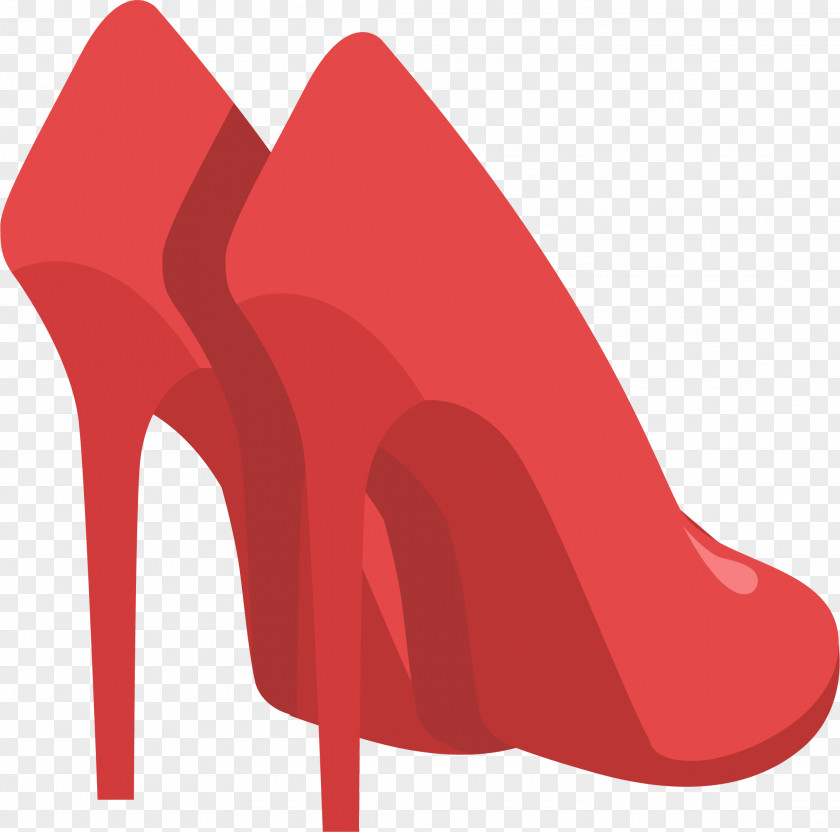 Red High-heeled Shoes Footwear Shoe PNG