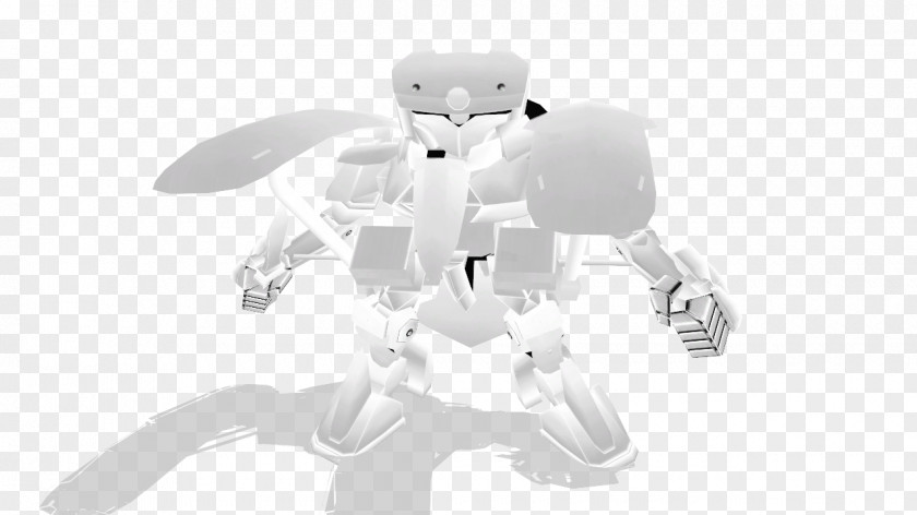 Robot White Material PNG