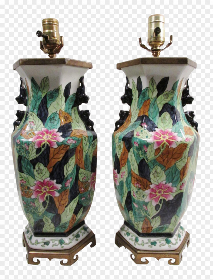 Chinese Baluster Vase Porcelain Ceramics Famille Rose Chairish PNG