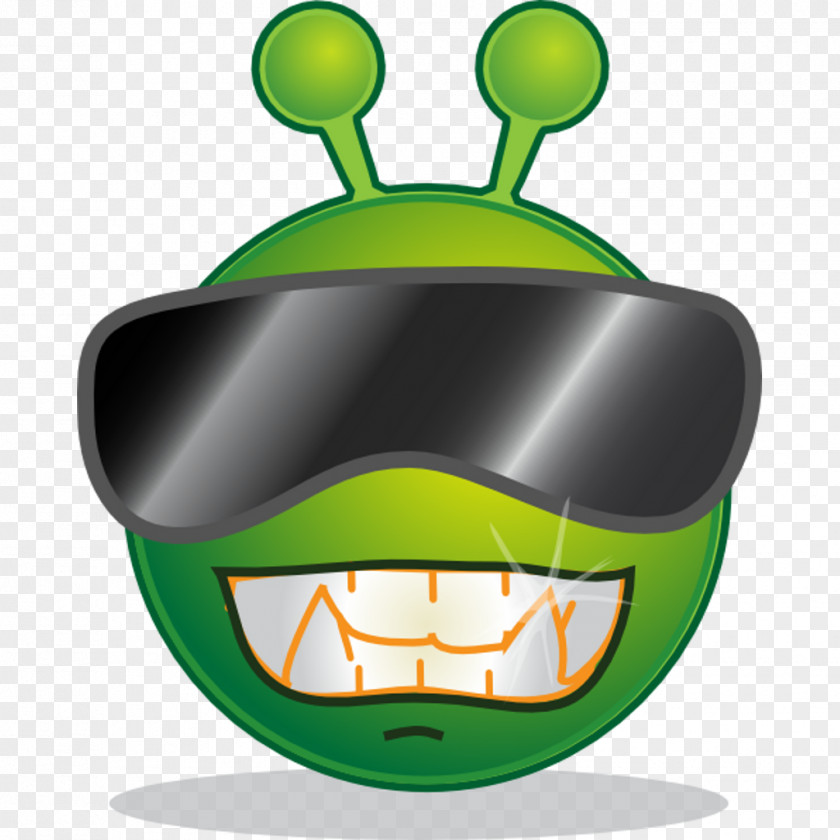 Cool Cartoon Extraterrestrial Life Smiley Clip Art PNG