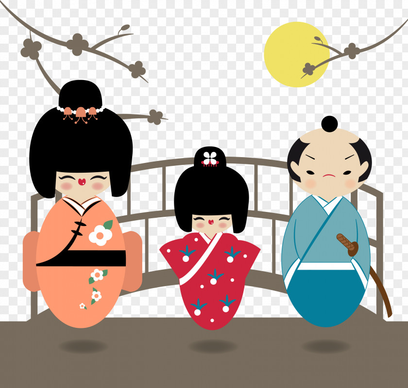 Japan Features Japanese Dolls Kimono PNG