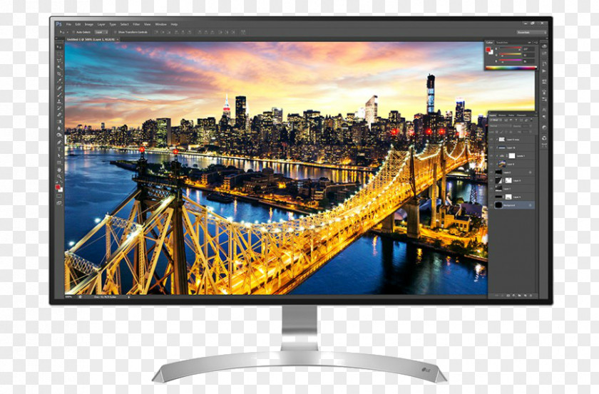 USB LG 16:9 4K FreeSync IPS Monitor Computer Monitors Resolution Panel Electronics PNG