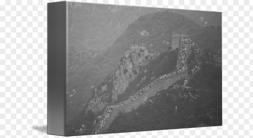 China Great Wall Rectangle White Black M PNG
