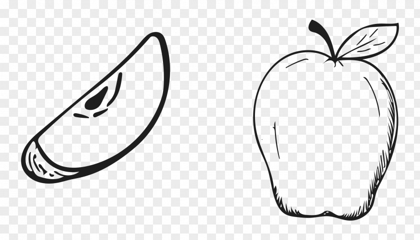 Hand Drawn Cartoon Apple Fruit Drawing PNG