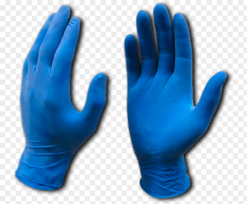 Parka Medical Glove Rubber Blue Latex PNG