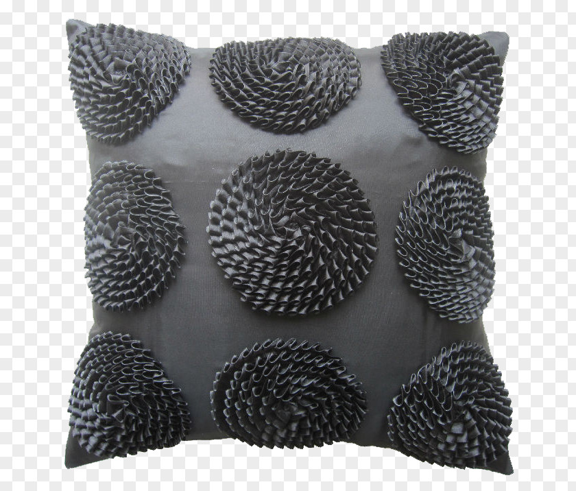 Black Pattern Pillow Motif Designer PNG