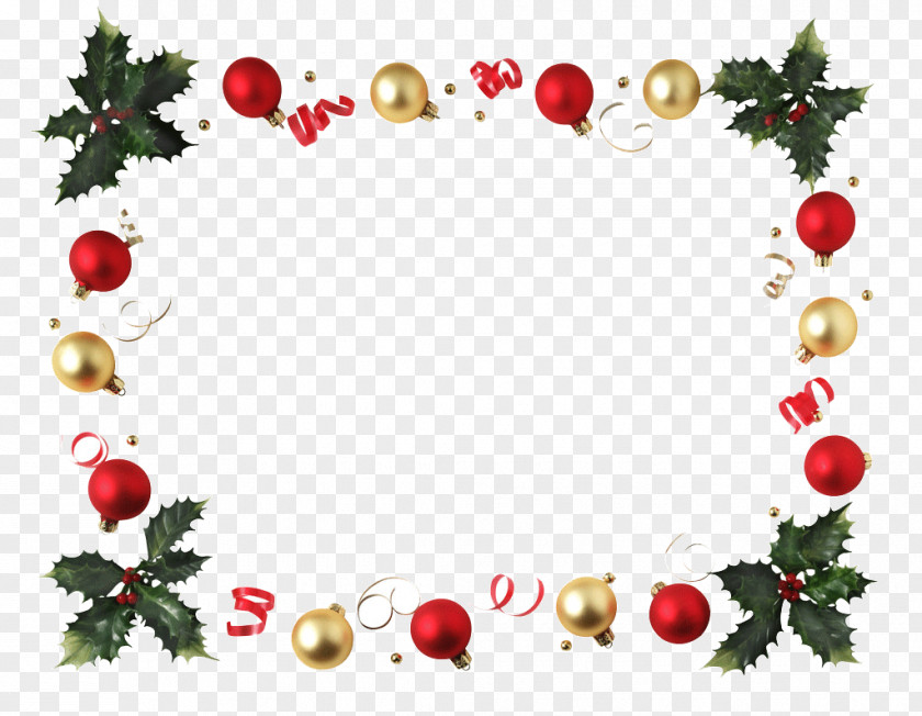 Christmas Frame Decoration Picture Ornament Wallpaper PNG