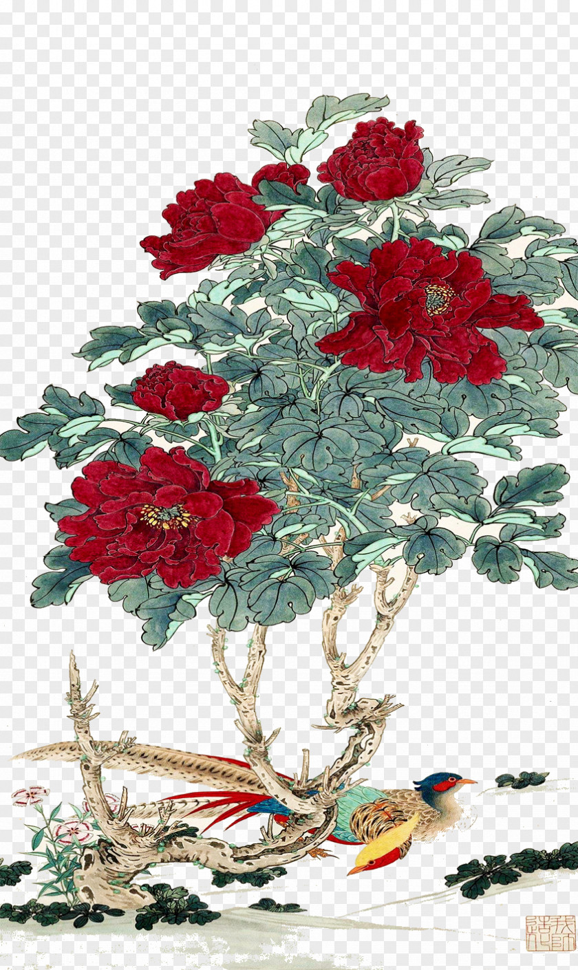Peony Garden Roses Moutan Floral Design Google Images PNG