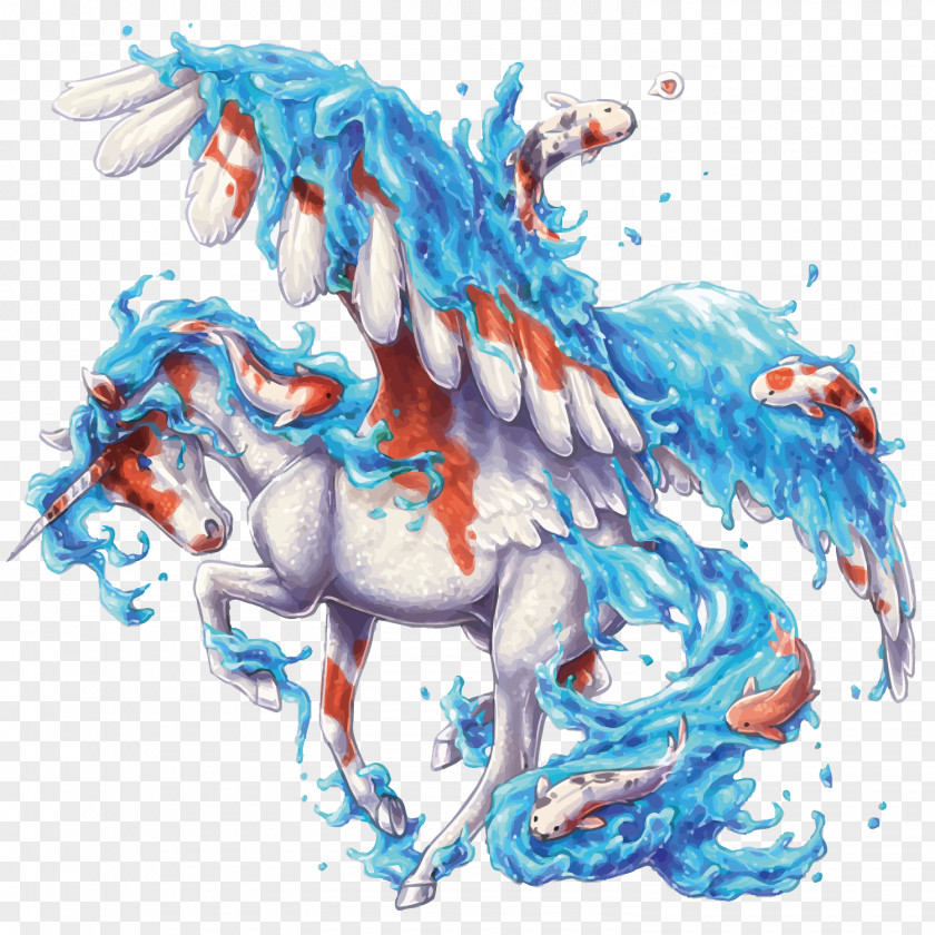 Vector Pegasus Horse Legendary Creature Unicorn PNG