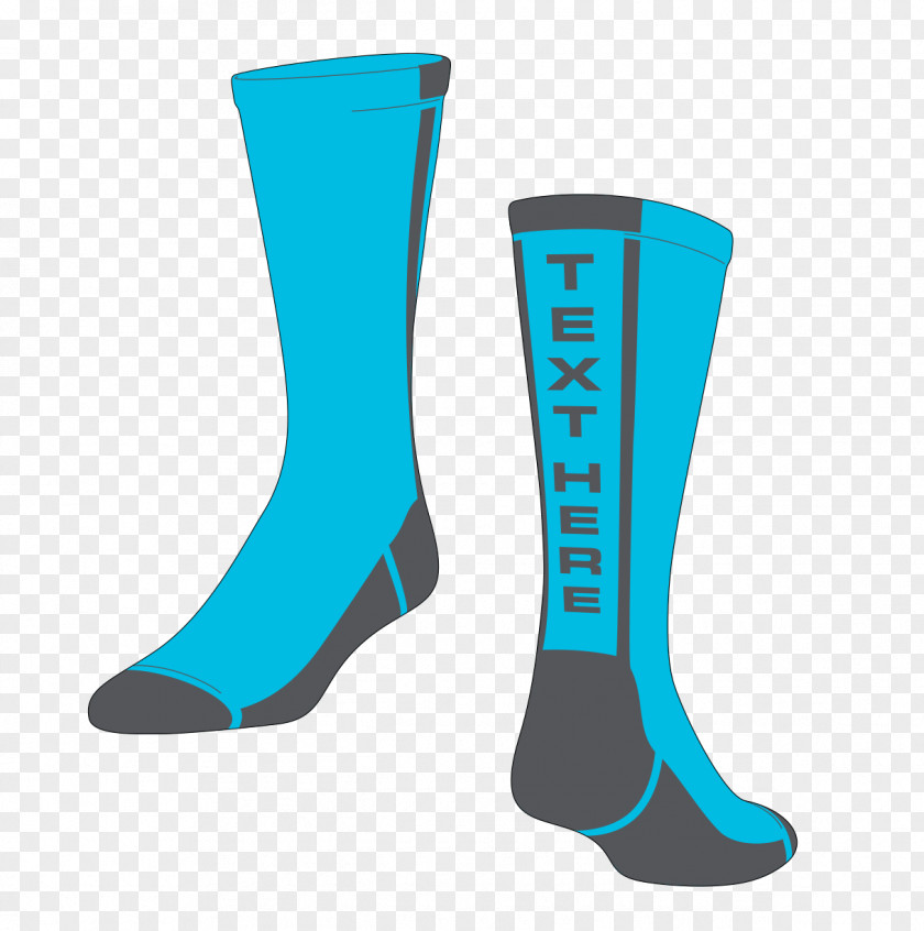 Blue Sock Custom Socks Knit To Fit Your Feet Men's Nike Basketball Elite Crew TCK PNG