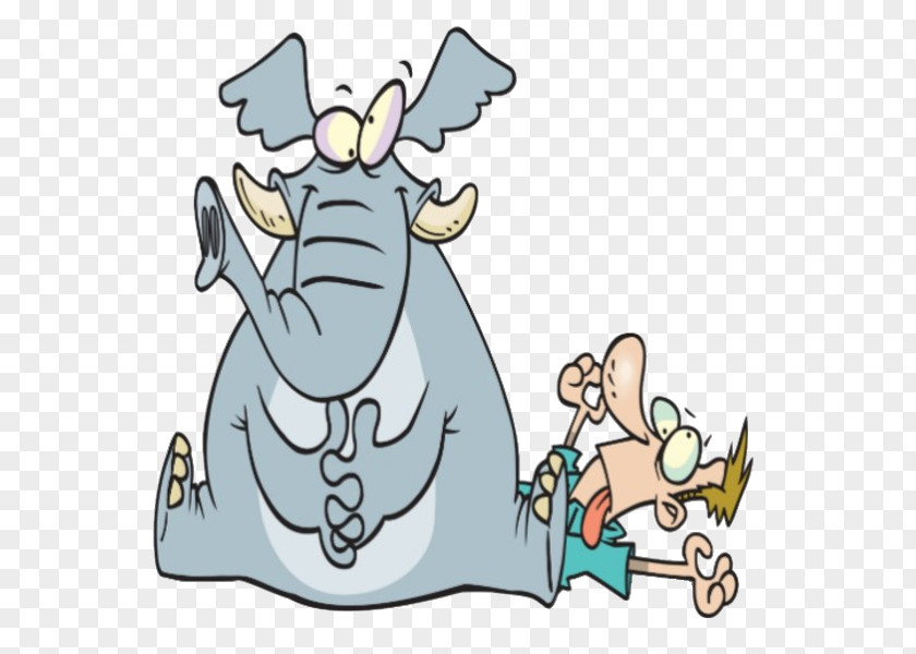 Elephant Rabbit Cartoon PNG