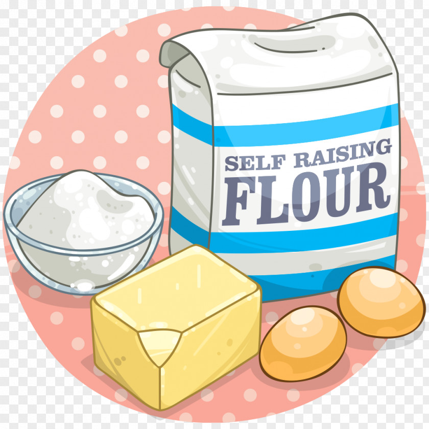 Flour Cupcake Ingredient Baking Clip Art PNG