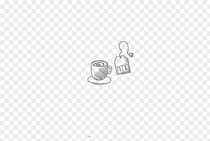 Tea Bag White Logo Font PNG