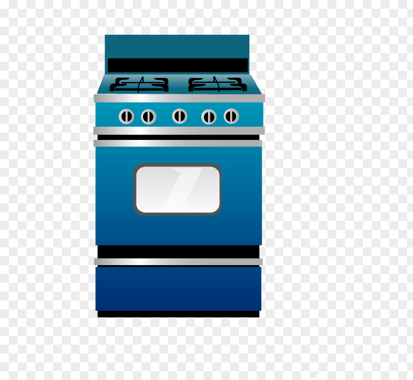 Vector Hand-painted Kitchen Stove Gas Home Appliance PNG
