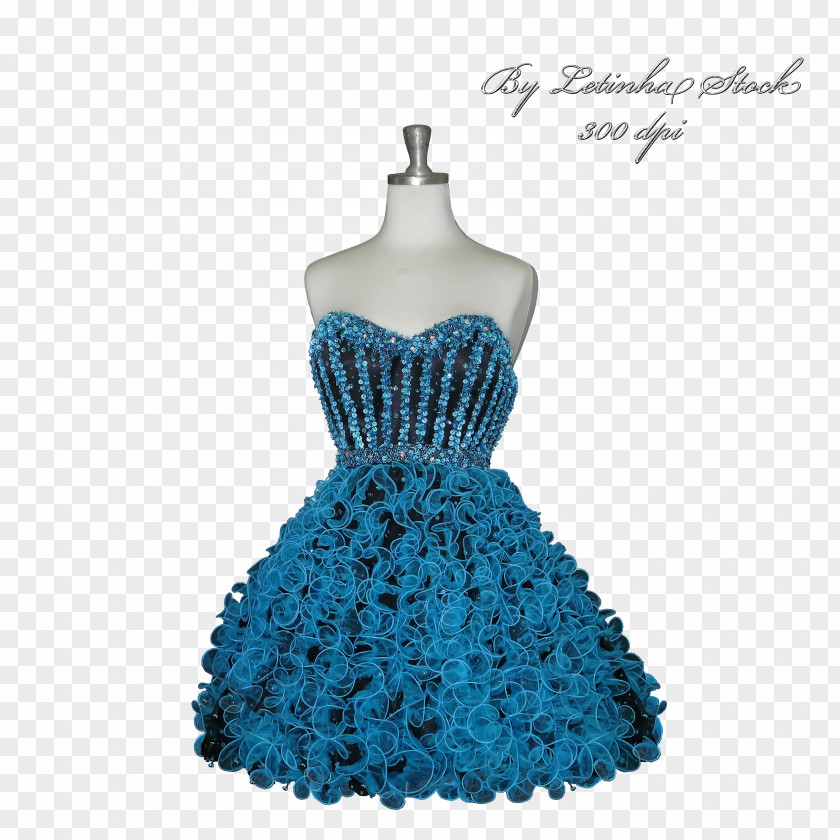 Blue Evening Gown Cocktail Dress Turquoise Teal PNG