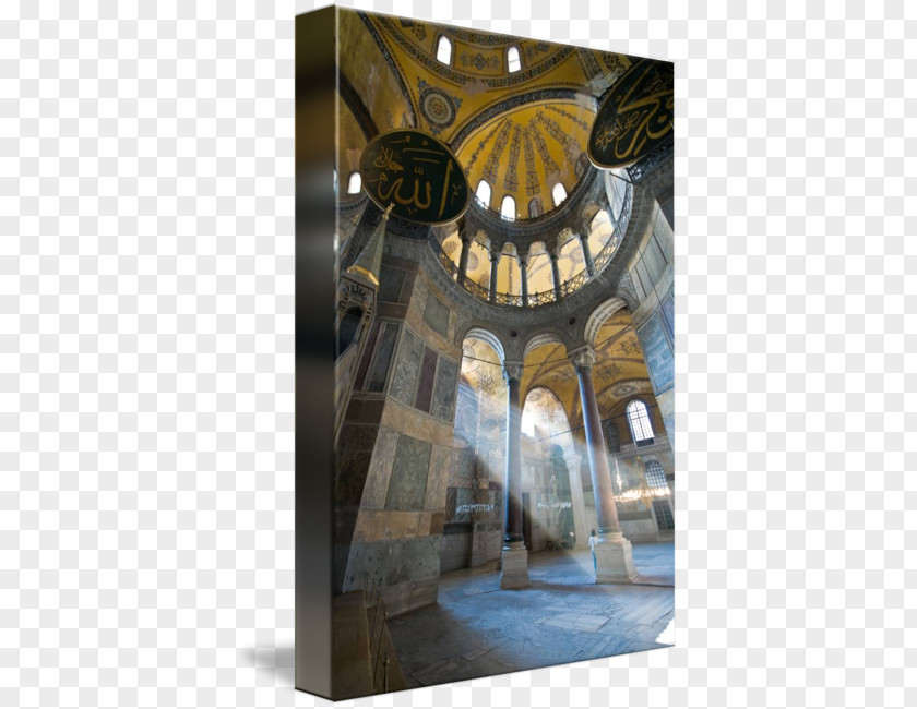 Hagia Sophia Light Gallery Wrap Photography Canvas PNG