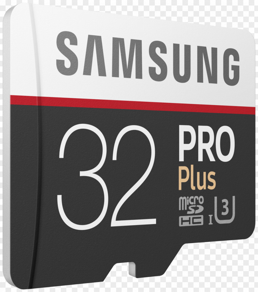 Samsung Flash Memory Cards MicroSD Secure Digital 32GB PRO Plus Class 10 Micro SDHC With Adapter (MB-MD32GA/AM) PNG