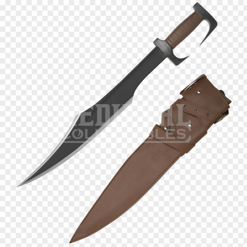 Spartan Warrior Army Xiphos Kopis Sword PNG