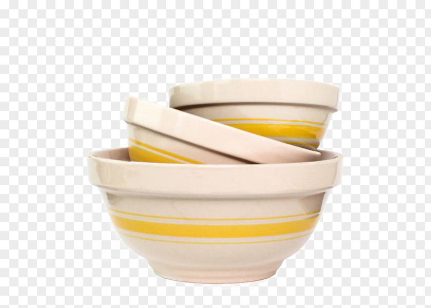 Yellow Stripe Decorative Ceramic Sand Bowl Tableware Kitchen Plate PNG