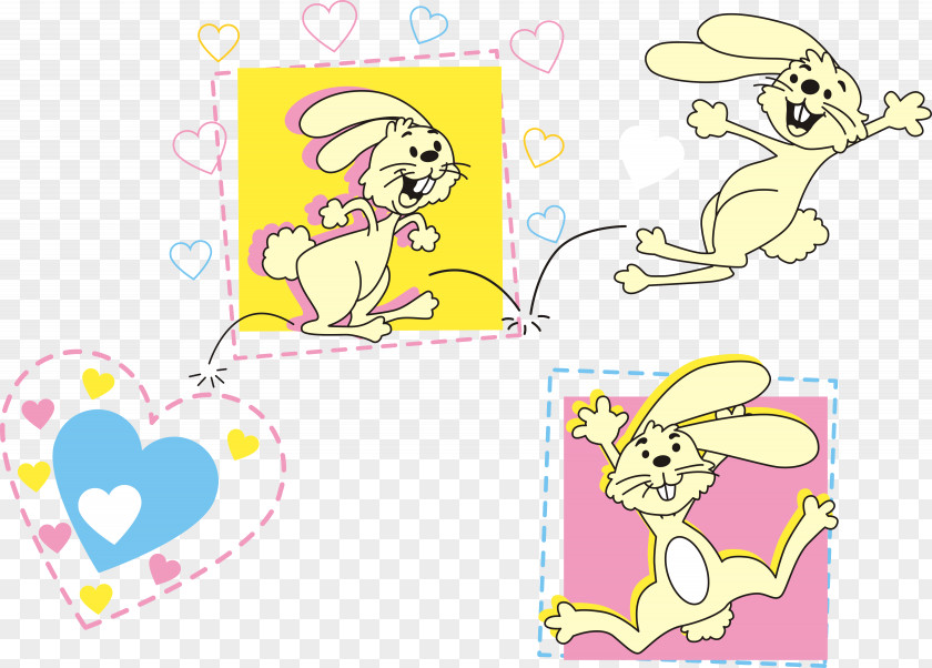 Cartoon Rabbit T-shirt Illustration PNG