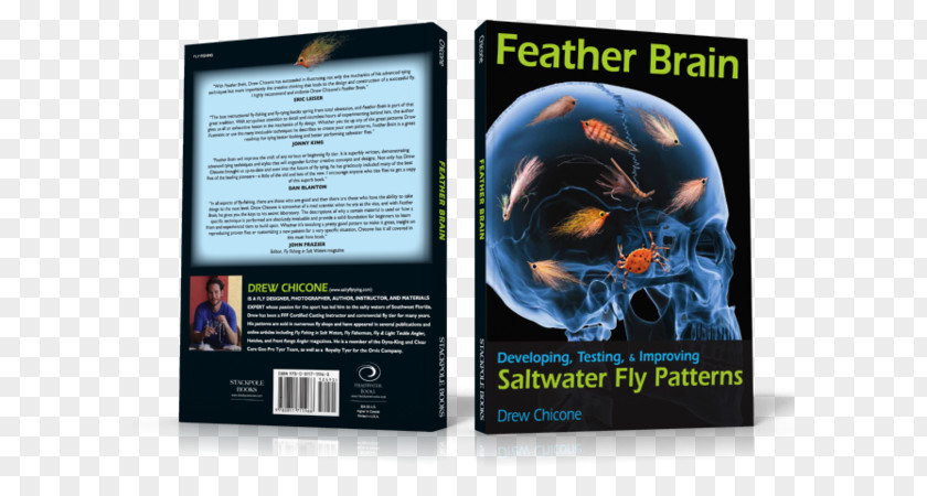 Feather Pattern Brain: Developing, Testing, And Improving Saltwater Fly Patterns Book Seawater PNG