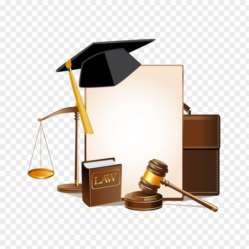 Vector Dr. Cap And Books Lawyer Judge Law Firm PNG
