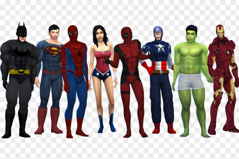 Batman The Sims 4 Superhero Iron Man Superman PNG