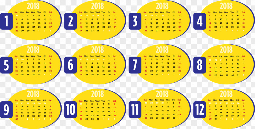 Calendar 2018 Hd Clip Art 0 Image PNG