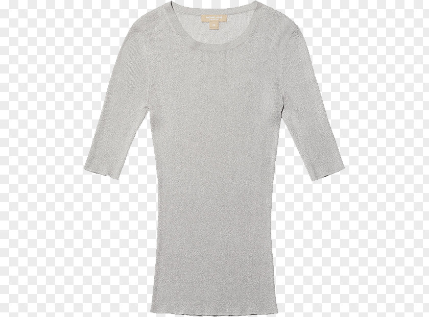 Michael Kors Black Zipper Dress Sleeve T-shirt Sweater Clothing PNG