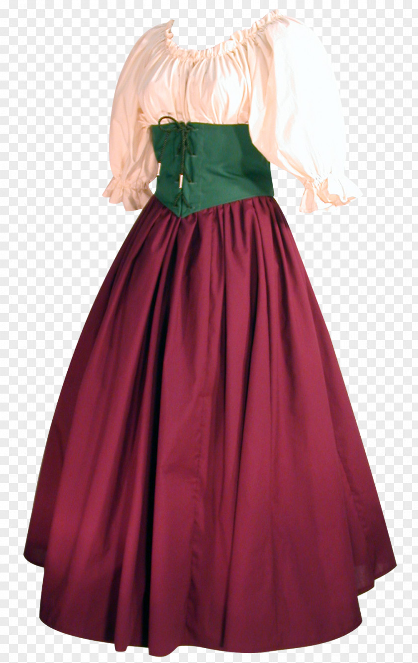 Vampire Cocktail Dress Gown Satin Party PNG