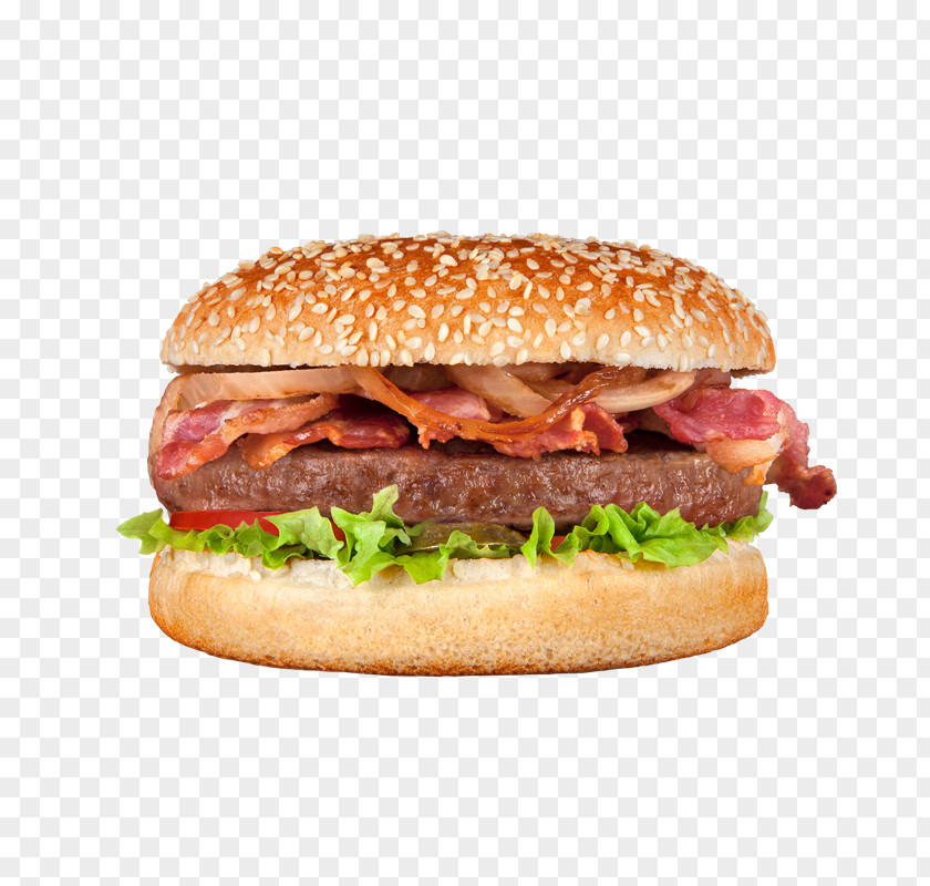 Bacon Cheeseburger Patty Hamburger Breakfast Sandwich PNG