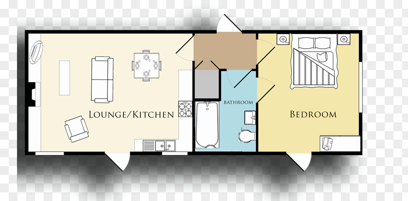 House 3D Floor Plan Architecture PNG