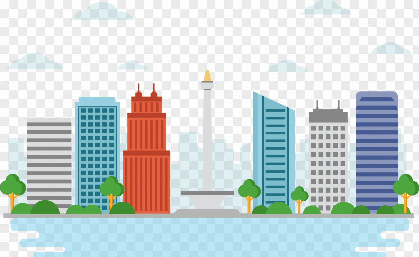 Jakarta Landmarks Vector Material National Monument Landmark PNG