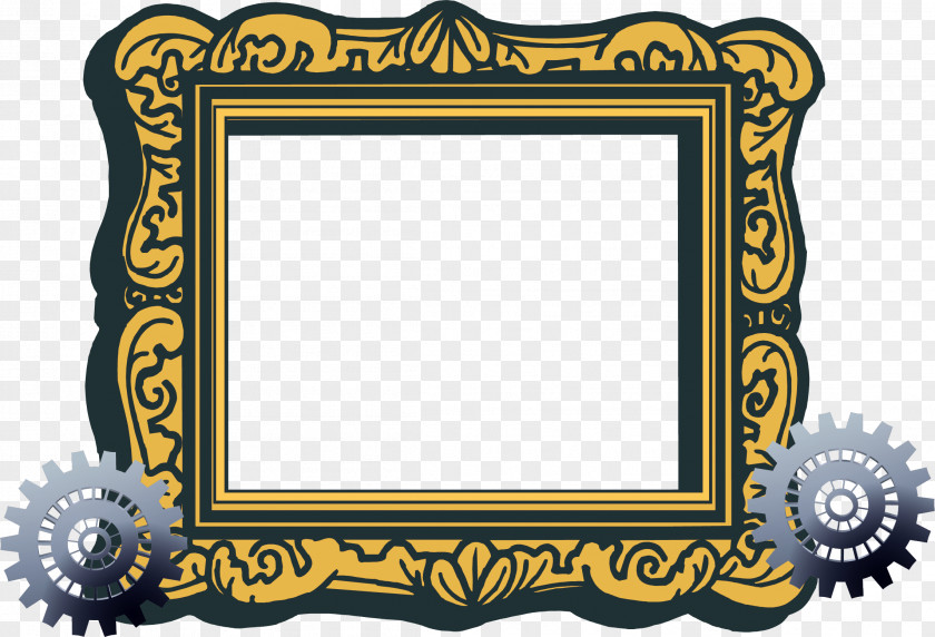 Mechanical Material Pattern Frame Border Picture Free Content Clip Art PNG