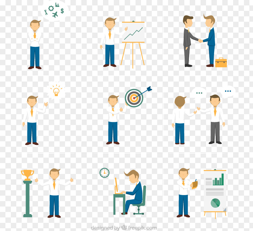 Business Man Vector Material Downloaded, Euclidean Businessperson Icon PNG
